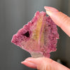 Pink and Yellow Tourmaline slice