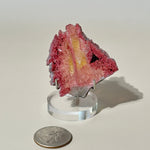 Pink and Yellow Tourmaline slice back