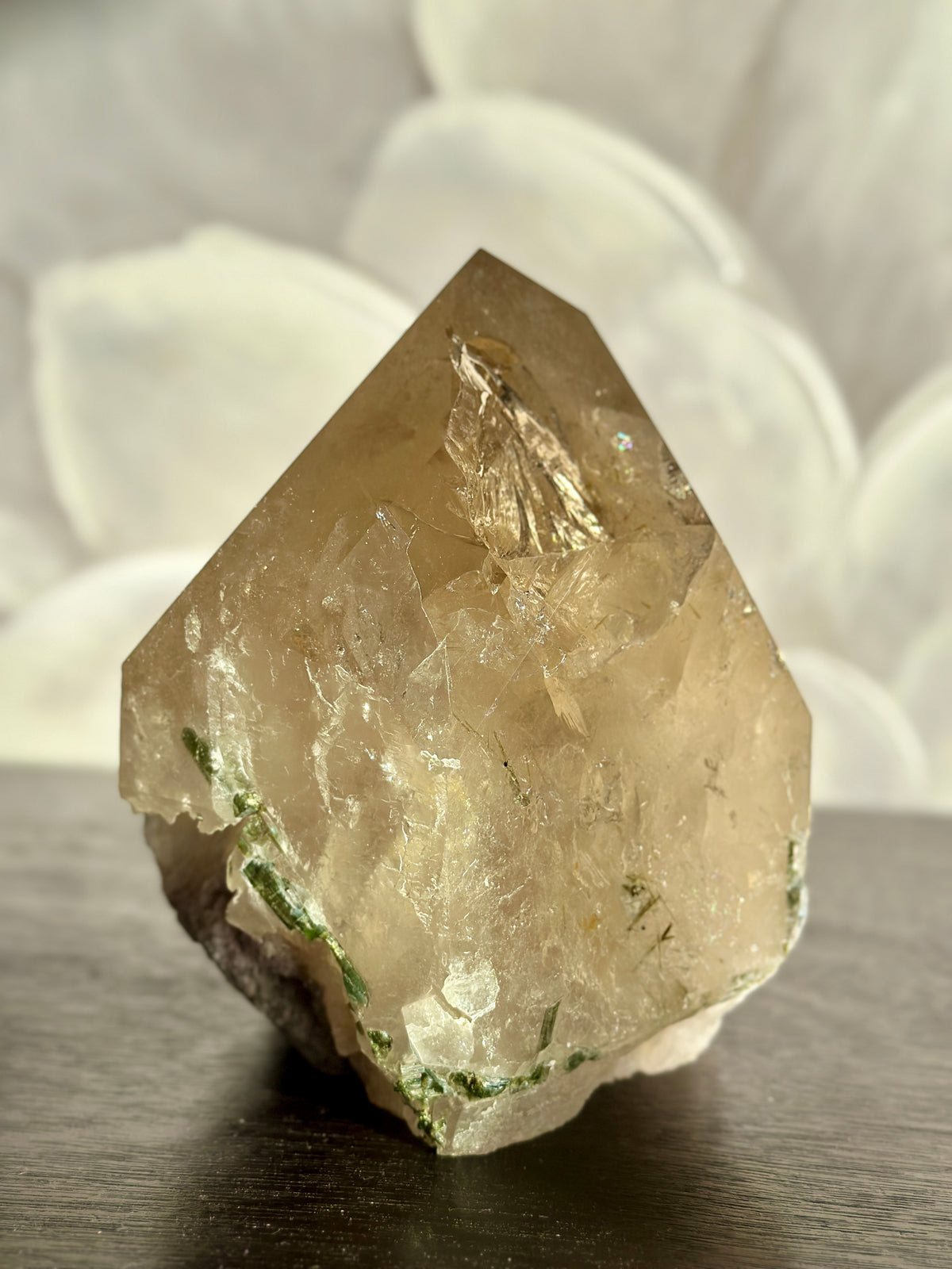 PRINCESS ISABEL Natural Citrine Statement Green Tourmaline and Lepidolite