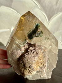 PRINCESS ISABEL Natural Citrine Statement Green Tourmaline and Lepidolite