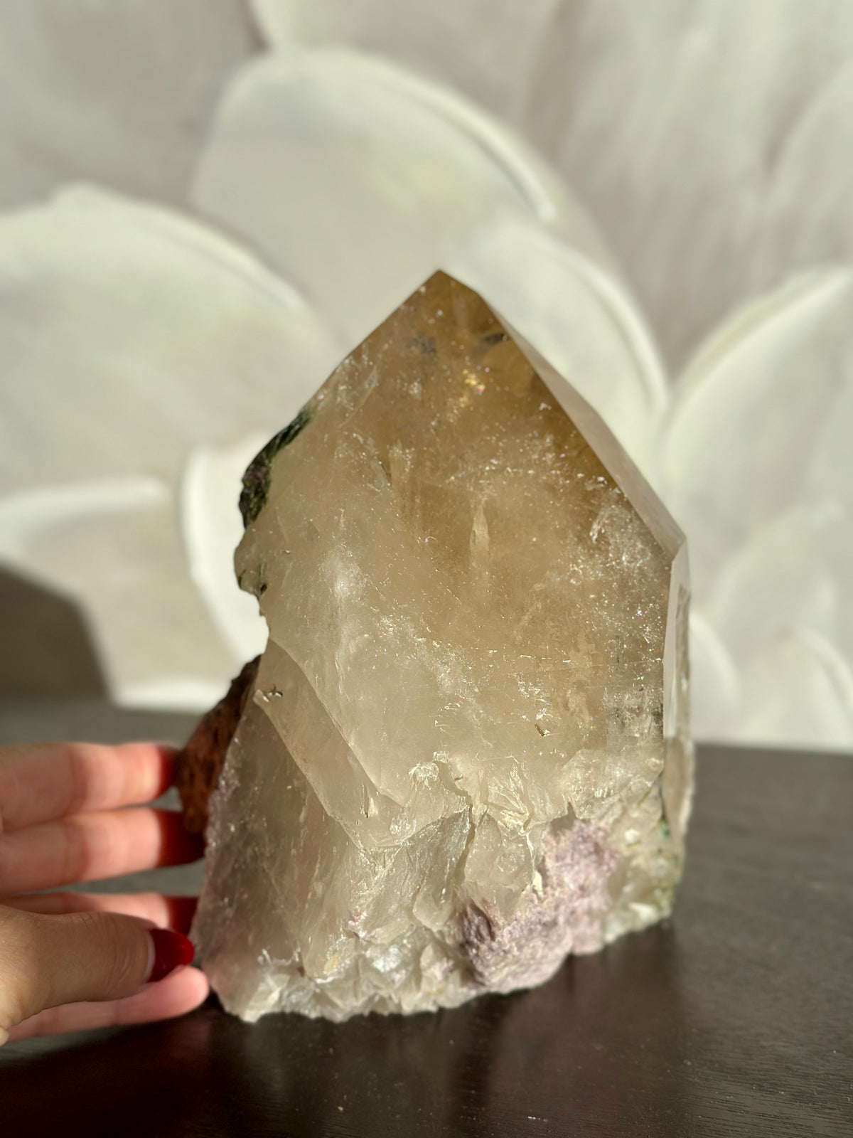 PRINCESS ISABEL Natural Citrine Statement Green Tourmaline and Lepidolite