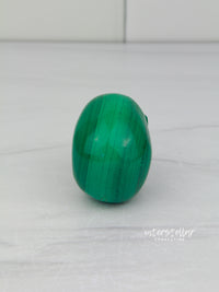 RALPH - Malachite Skull Carving