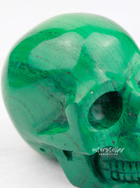 RALPH - Malachite Skull Carving