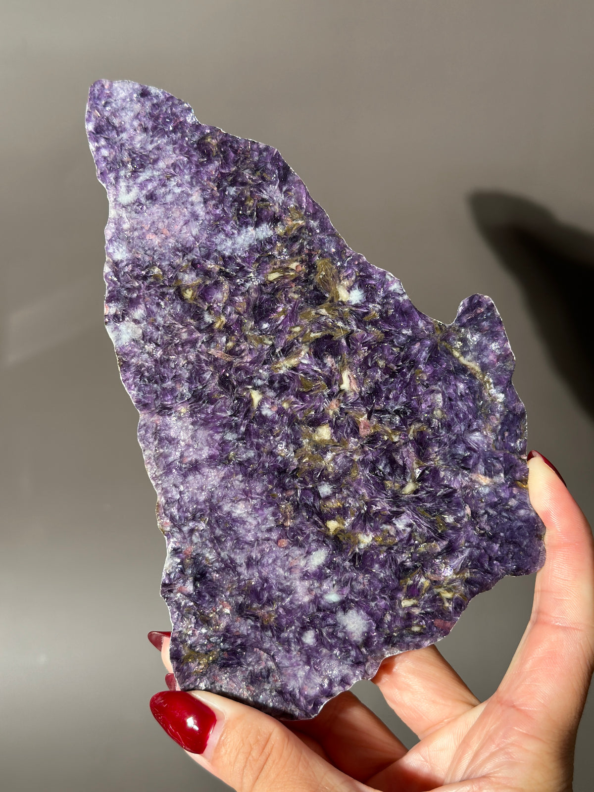 Lepidolite 4"x6.5" Slab Slice