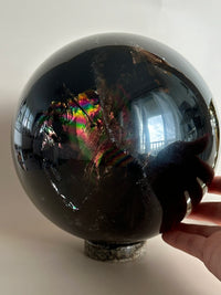 BLACK MIRROR XXL Smoky Sphere with Rainbows