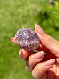 Rare Lilac Pink Villiaumite Tumble | Palm Stone Crystal from Russia | Collectible Mineral Specimen | Handle with Care