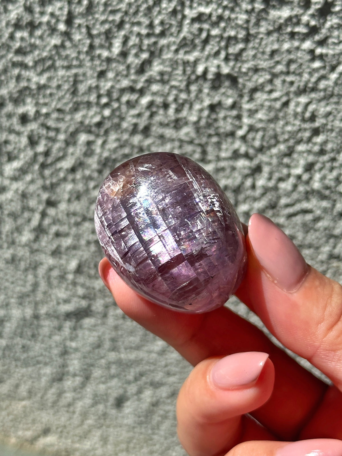 Rare Lilac Pink Villiaumite Tumble | Palm Stone Crystal from Russia | Collectible Mineral Specimen | Handle with Care