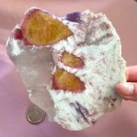 Yellow Pink Tourmaline Cleavelandite front