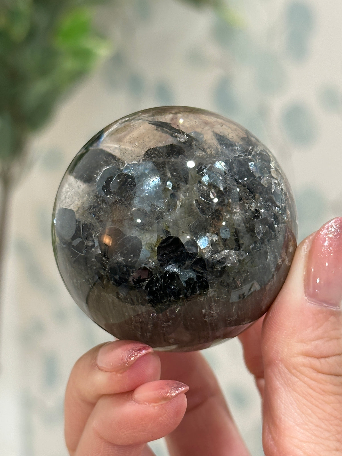 "NYE" Amphibole with Hematite Sphere