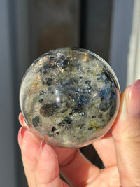 "NYE" Amphibole with Hematite Sphere