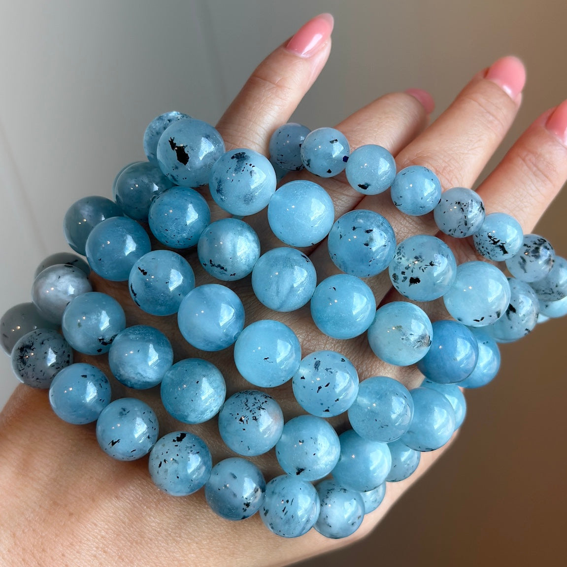 Aquamarine Black Tourmaline Bracelet