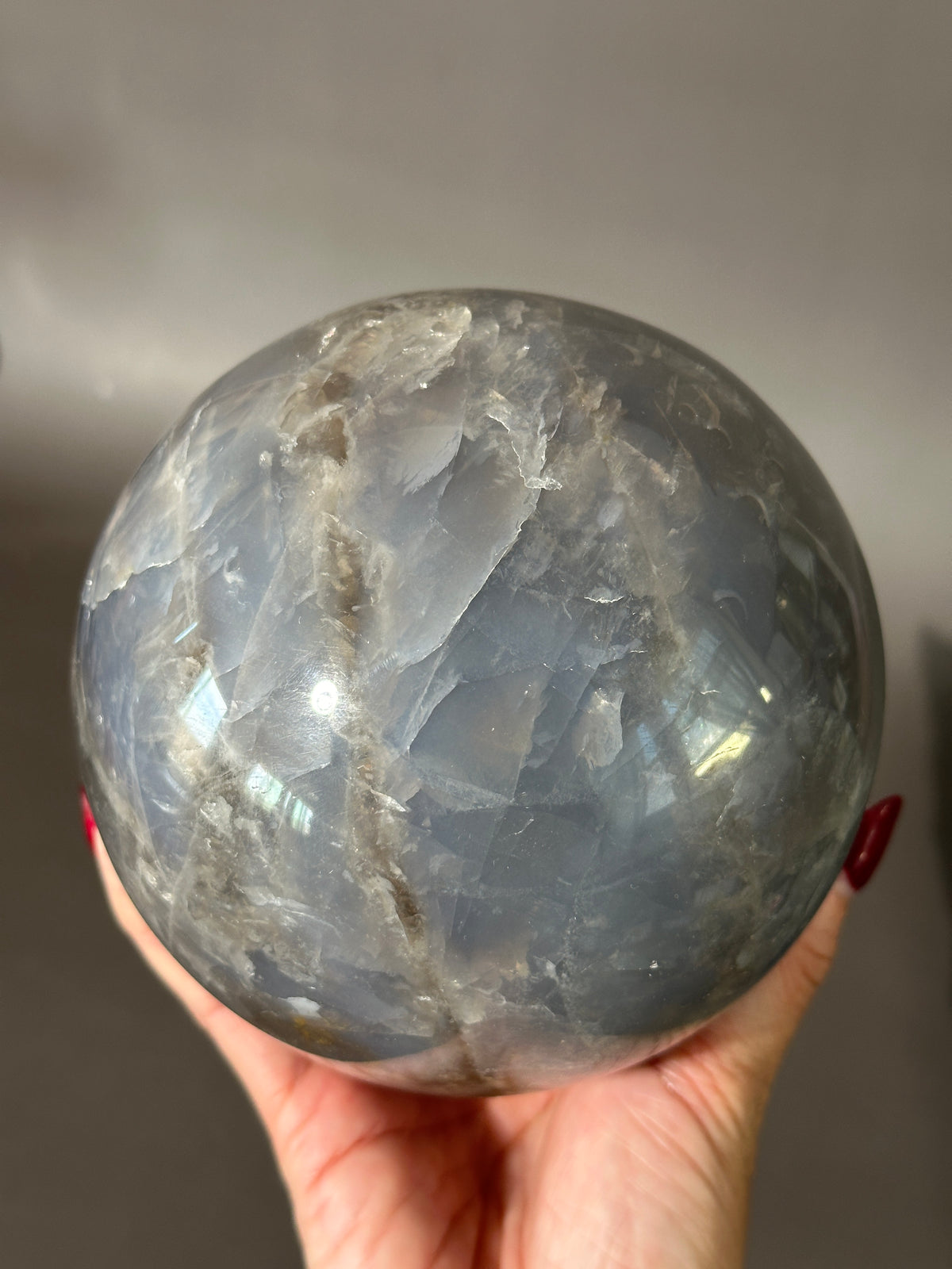 Large Blue Rose Quartz 4.75" Sphere