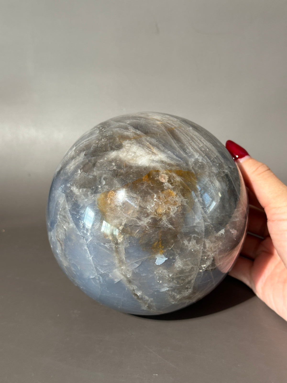 Large Blue Rose Quartz 4.75" Sphere