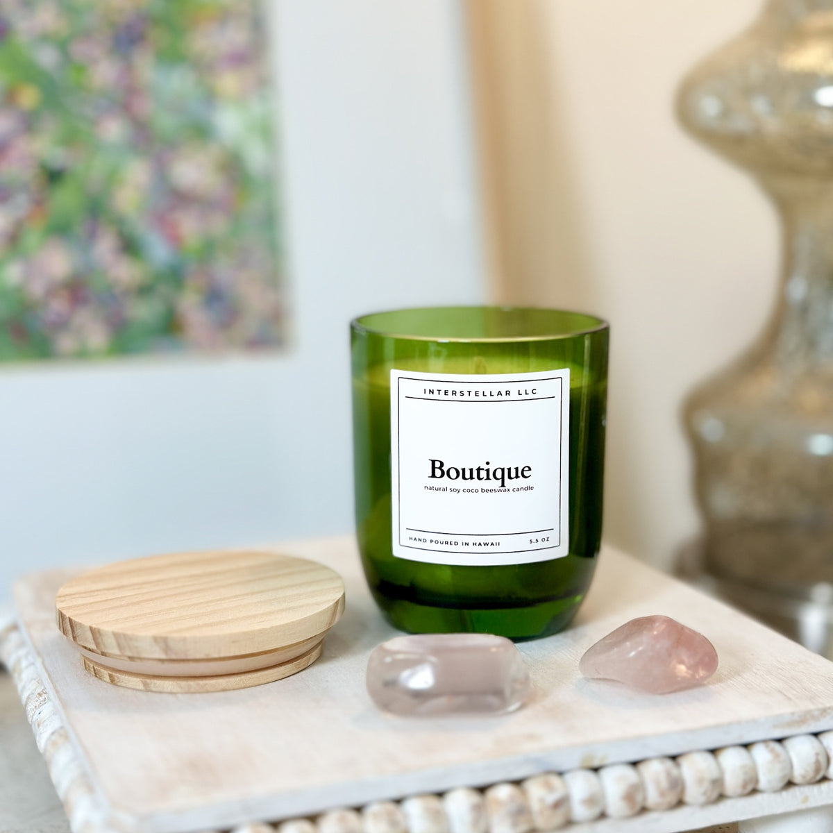 Boutique Candle | Green Vessel