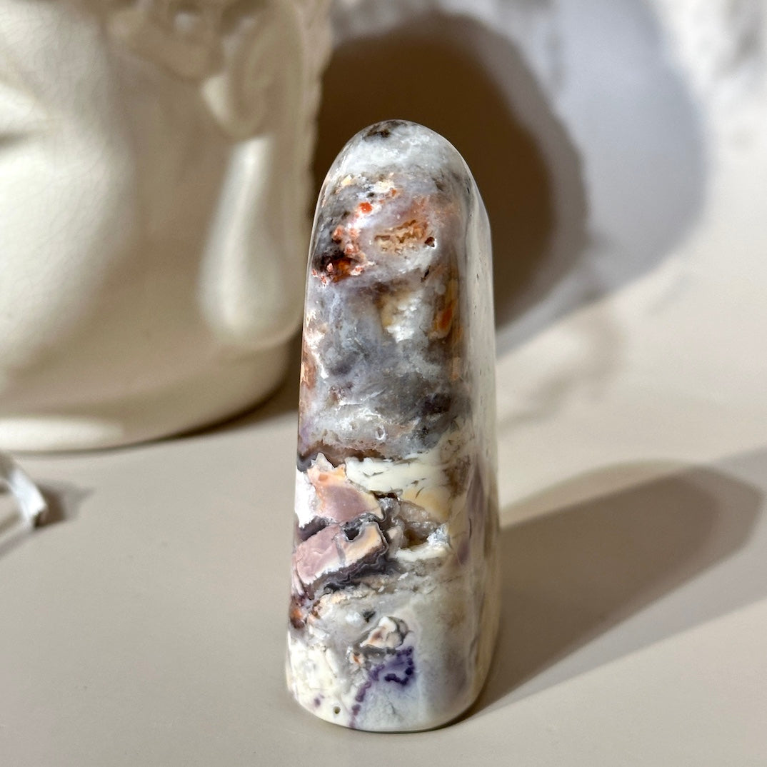 Tiffany Stone | 2.75” Creamy Eggshell & Peach