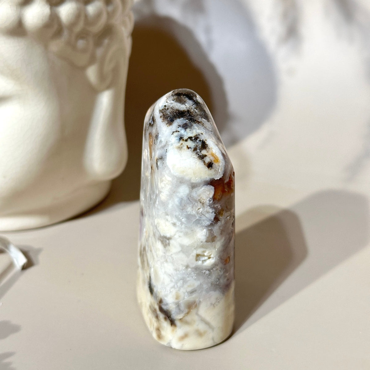 Tiffany Stone | 2.75” Creamy Eggshell & Peach