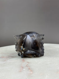 Agate Hand-carved 5" Dragon Skull #D3