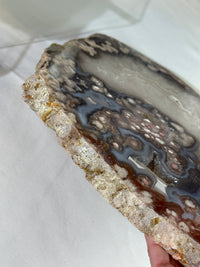 Slab #FAS9 Quartzy Blue Flower Agate Slab