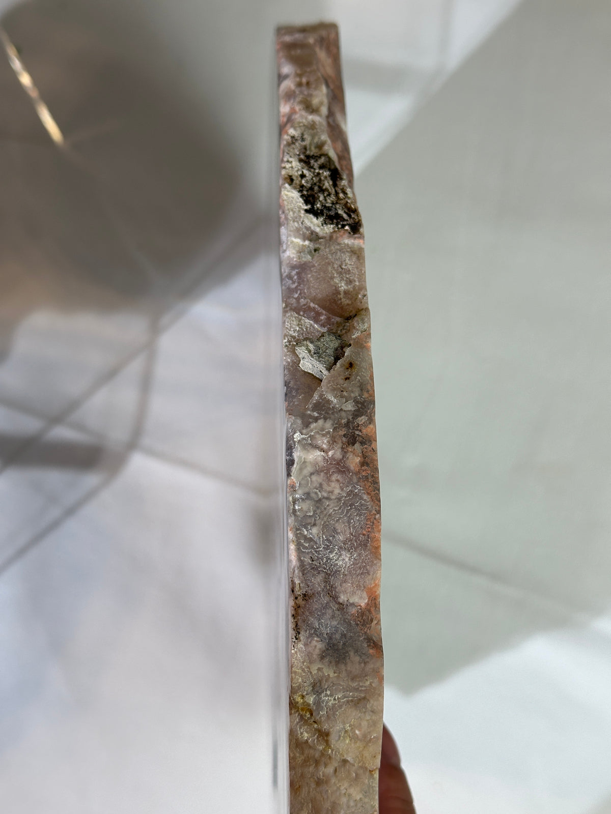 Slab #FAS9 Quartzy Blue Flower Agate Slab