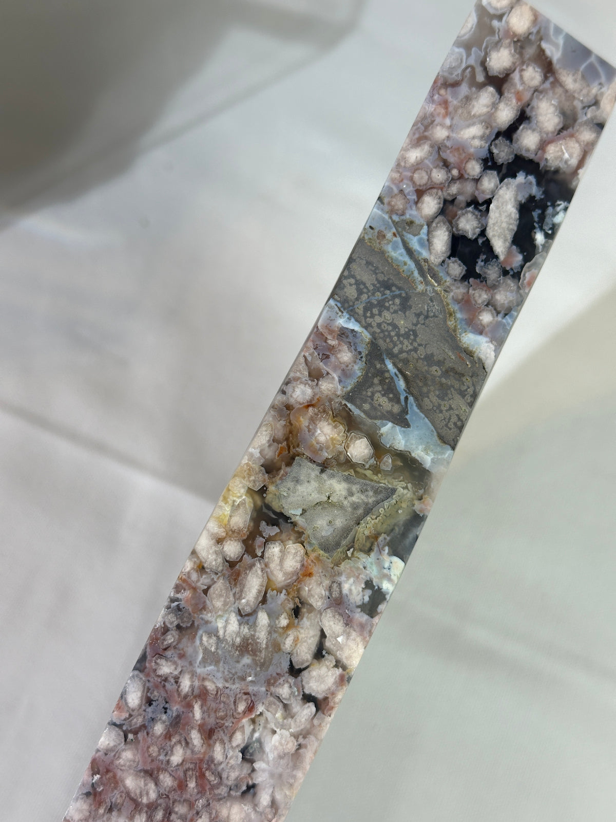 Slab #FAS2 Blue Banded Flower Agate Slab