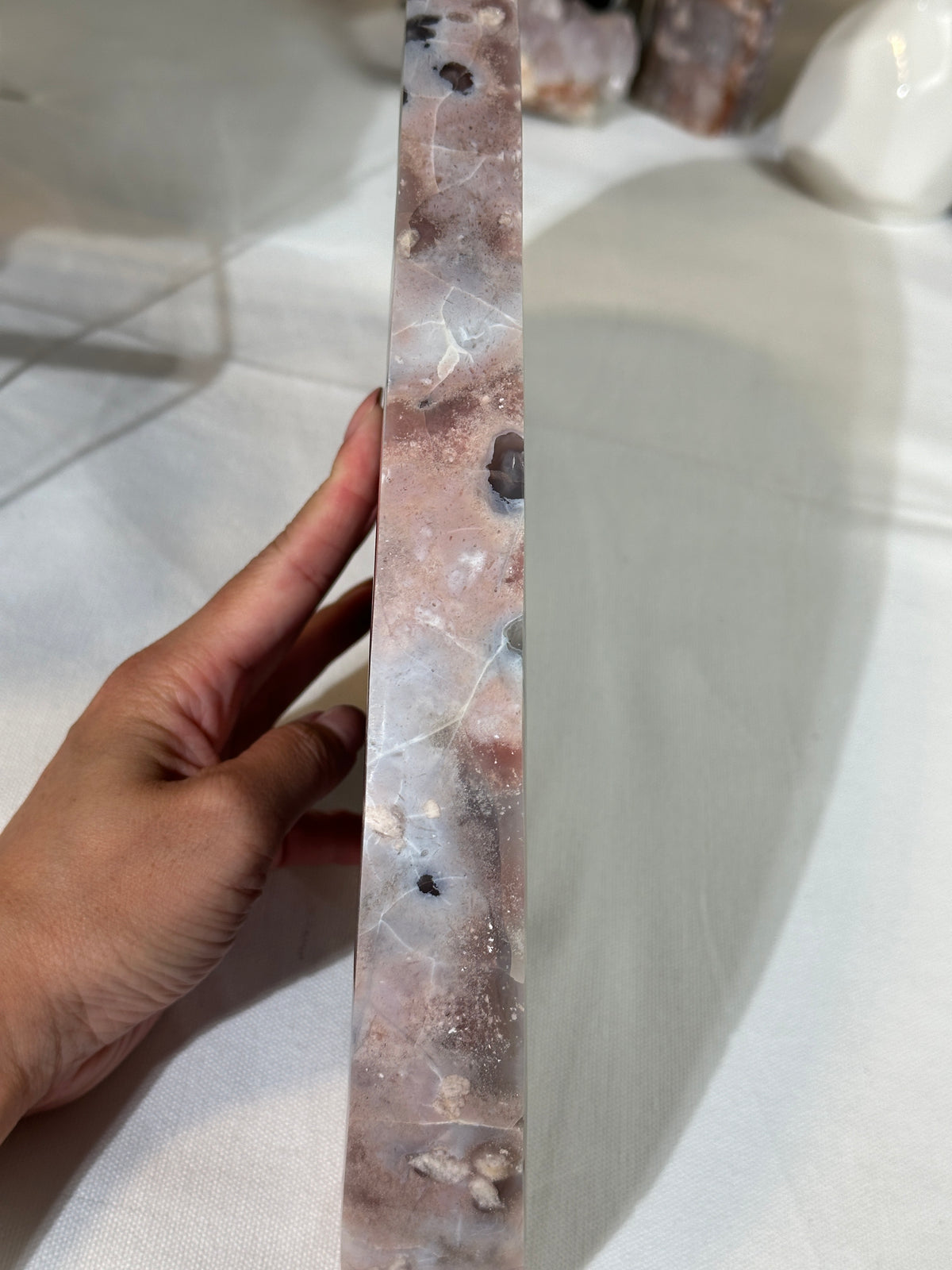 Slab #FAS2 Blue Banded Flower Agate Slab