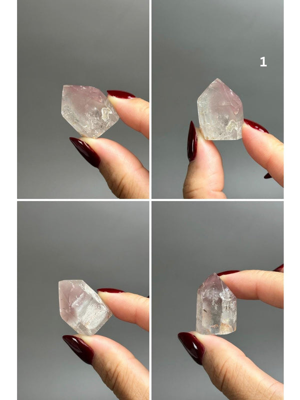 Polished Pink Lithium Quartz Mini Tower Point - Brazil