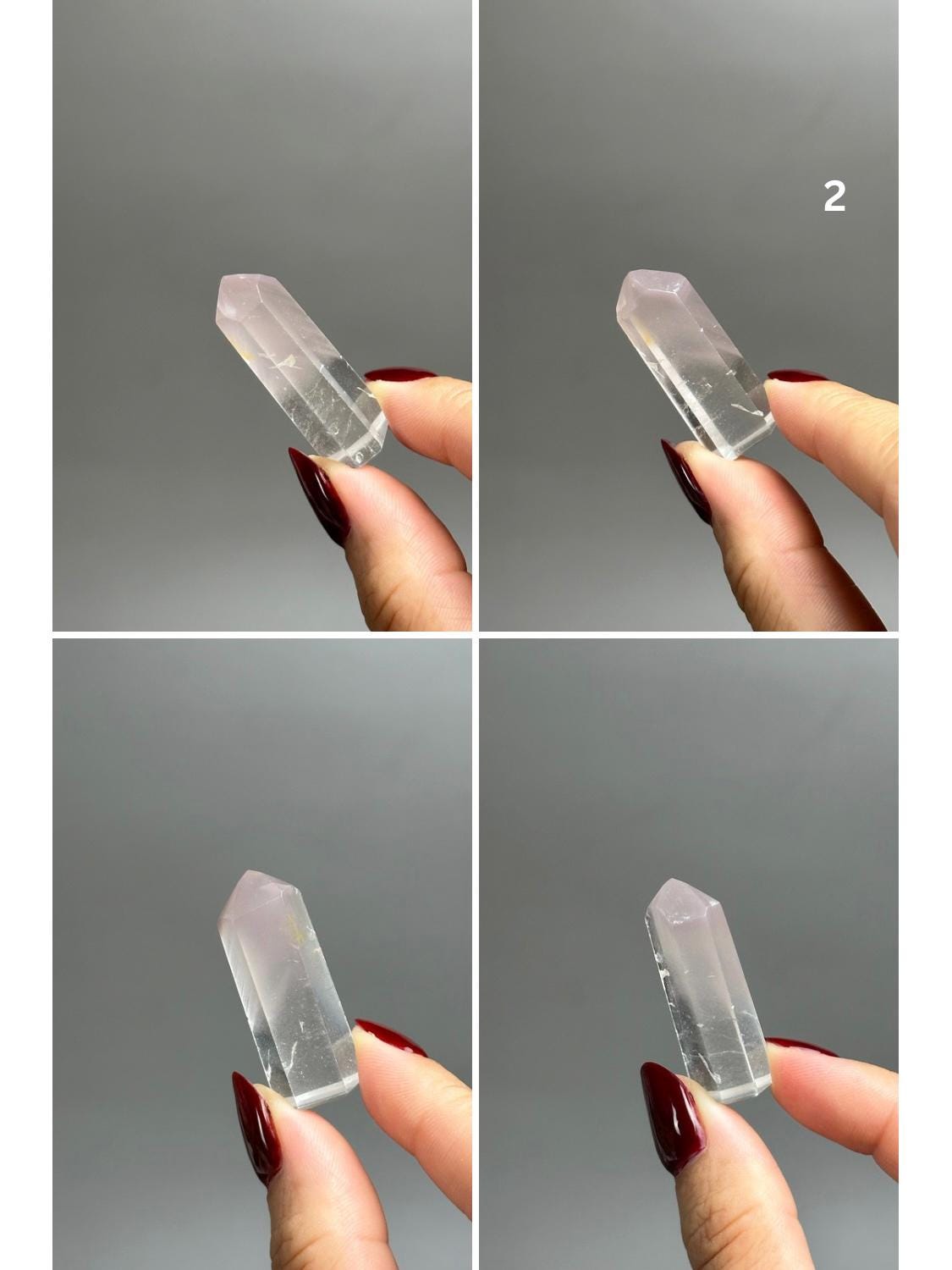 Polished Pink Lithium Quartz Mini Tower Point - Brazil