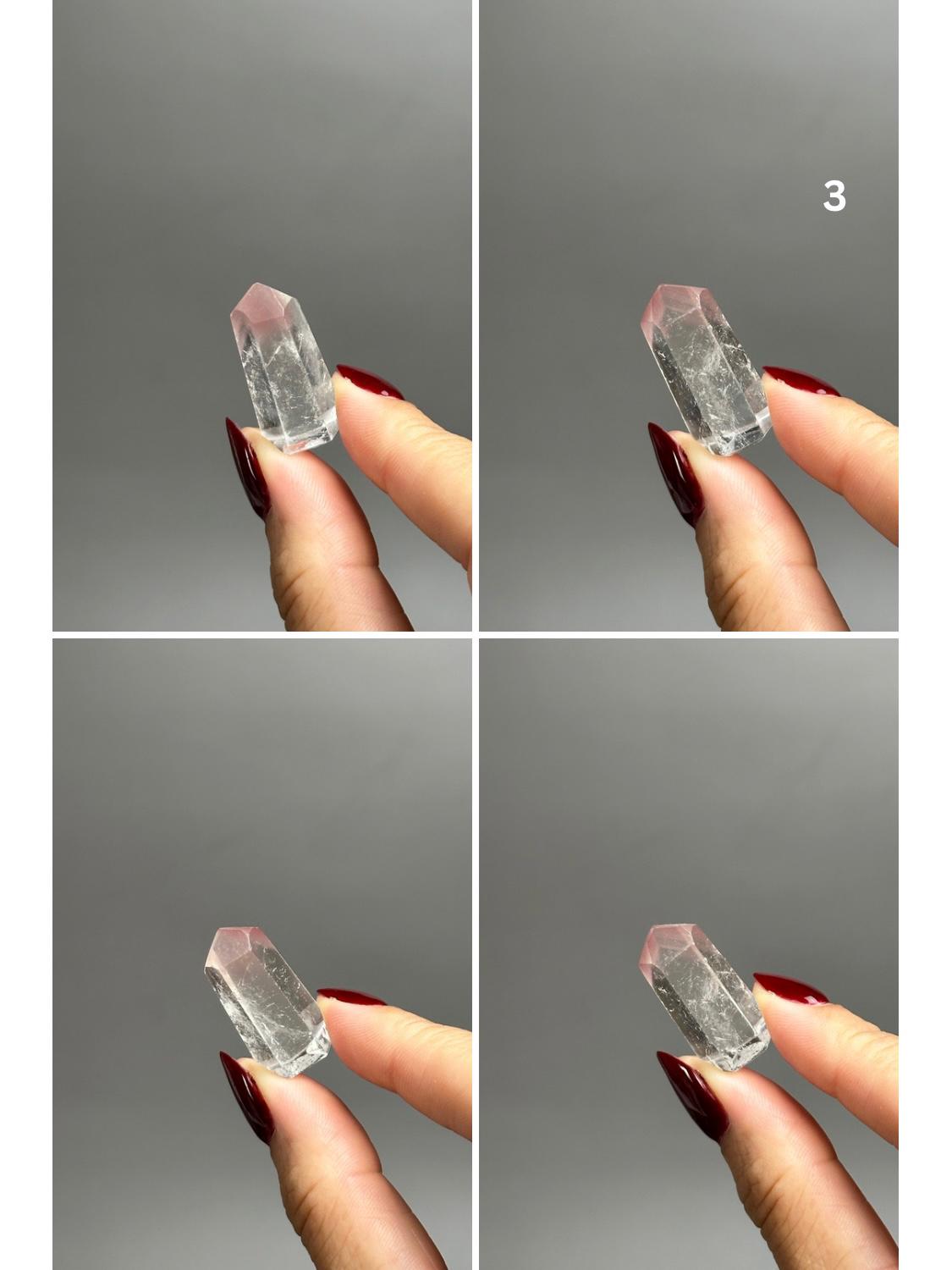 Polished Pink Lithium Quartz Mini Tower Point - Brazil