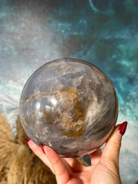 Large Blue Rose Quartz 4.75" Sphere - InterstellarHawaii
