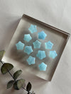 Aquamarine Mini Carvings: Hearts, Stars, Seashells