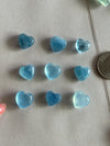 Aquamarine Mini Carvings: Hearts, Stars, Seashells