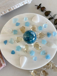 Natural Citrine Tumble Stone: Brazil Pocket Palmstone for Manifestation