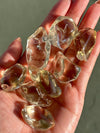 Natural Citrine Tumble Stone: Brazil Pocket Palmstone for Manifestation