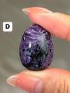 Cute Charoite Egg Palmstone High Quality Purple Charoite Pocket Stone from Russia Crystal Egg for Gifting and Meditation