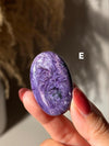 High Quality Charoite Palmstone from Russia, Purple Charoite Palm, Rare Collectible Pocket Stone for Gifting