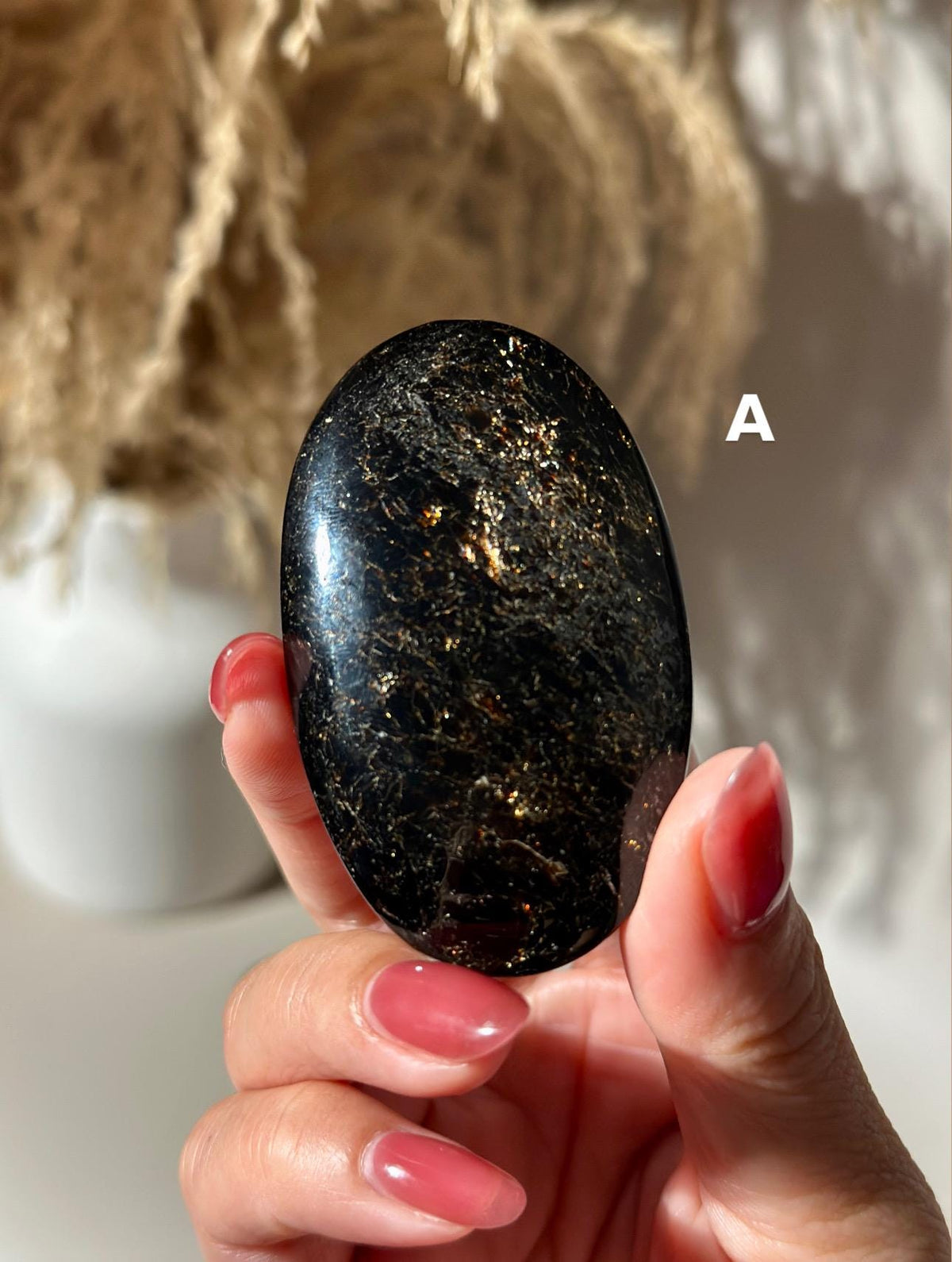 Rare Russian Mineral Tetraphlogopite Palm Stone Tetra Flogopite Palmstone Pocket Stone Gift for Crystal Collector | CHOOSE YOUR PIECE