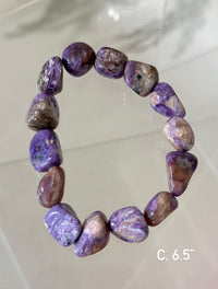 Charoite Bracelet | Choose Your Exact Bracelet | Genuine Russian Purple Charoite Crystal | Calming