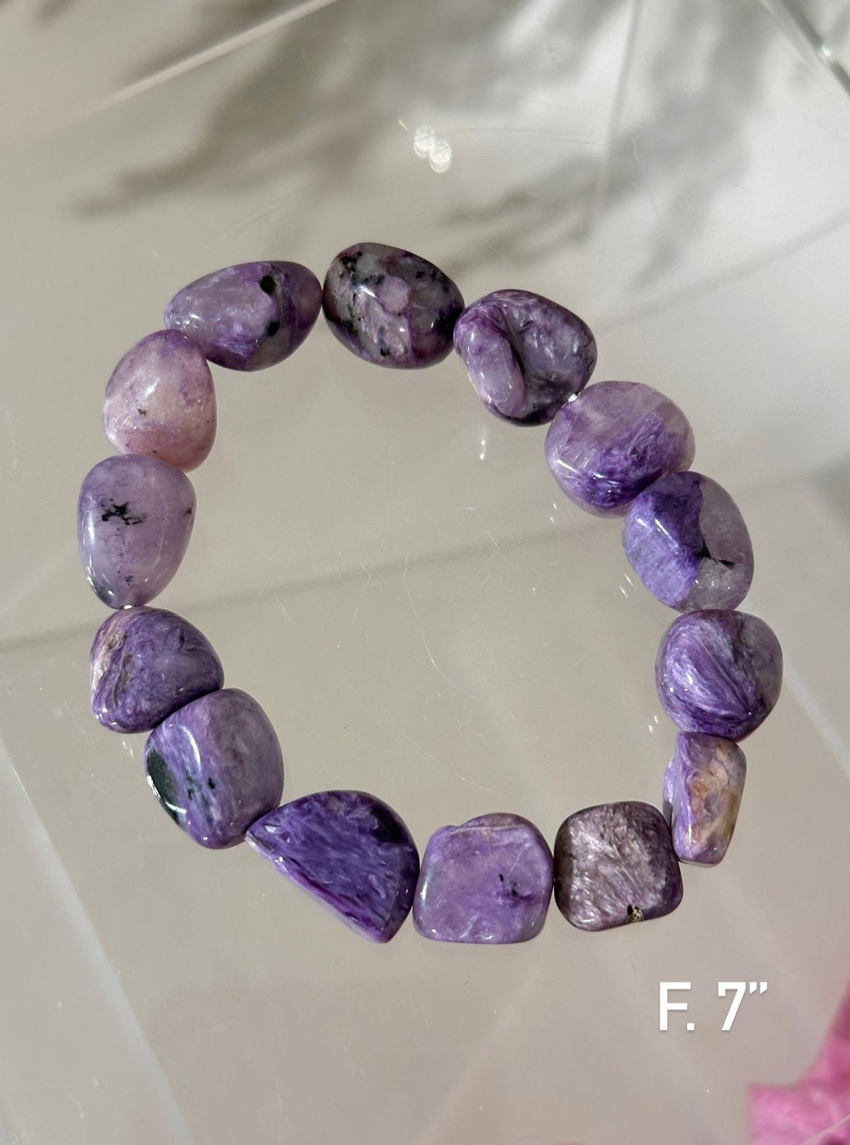 Charoite Bracelet | Choose Your Exact Bracelet | Genuine Russian Purple Charoite Crystal | Calming