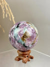 Rare Find Pink Charoite Sphere with Blue Calcite Russian Minerals for Crystal Collector and Home Decor #2