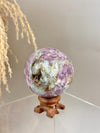 Rare Find Pink Charoite Sphere with Blue Calcite Russian Minerals for Crystal Collector and Home Decor #2
