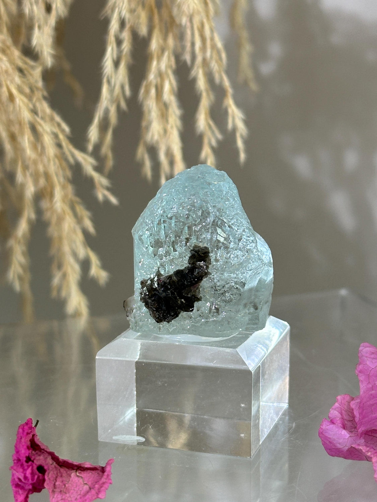 Gorgeous Blue Topaz with Muscovite from Padre Paraíso, Brazil | Raw Mineral Specimen with Natural Etching #3