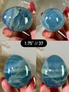 Blue Calcite Palm Stone: Argentina Onyx Aquatine Crystal Tumble, Choose Your Piece