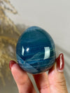 Blue Calcite Palm Stone: Argentina Onyx Aquatine Crystal Tumble, Choose Your Piece