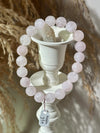 Gemmy Peachy Pink Morganite Bracelet, Heart Chakra Crystal, Crystal Jewelry