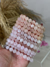 Gemmy Peachy Pink Morganite Bracelet, Heart Chakra Crystal, Crystal Jewelry