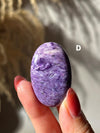 High Quality Charoite Palmstone from Russia, Purple Charoite Palm, Rare Collectible Pocket Stone for Gifting