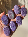 High Quality Charoite Palmstone from Russia, Purple Charoite Palm, Rare Collectible Pocket Stone for Gifting