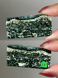 Ocean Jasper Pocket Slice: OJ Orbicular Jasper, Collectible Quality