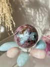 Rare Find Pink Charoite Sphere with Blue Calcite #3