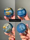 Blue Calcite Sphere: Argentinian Onyx Aquatine Crystal | Choose Your Piece